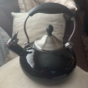 Black Stainless Steel Whistling Kettle